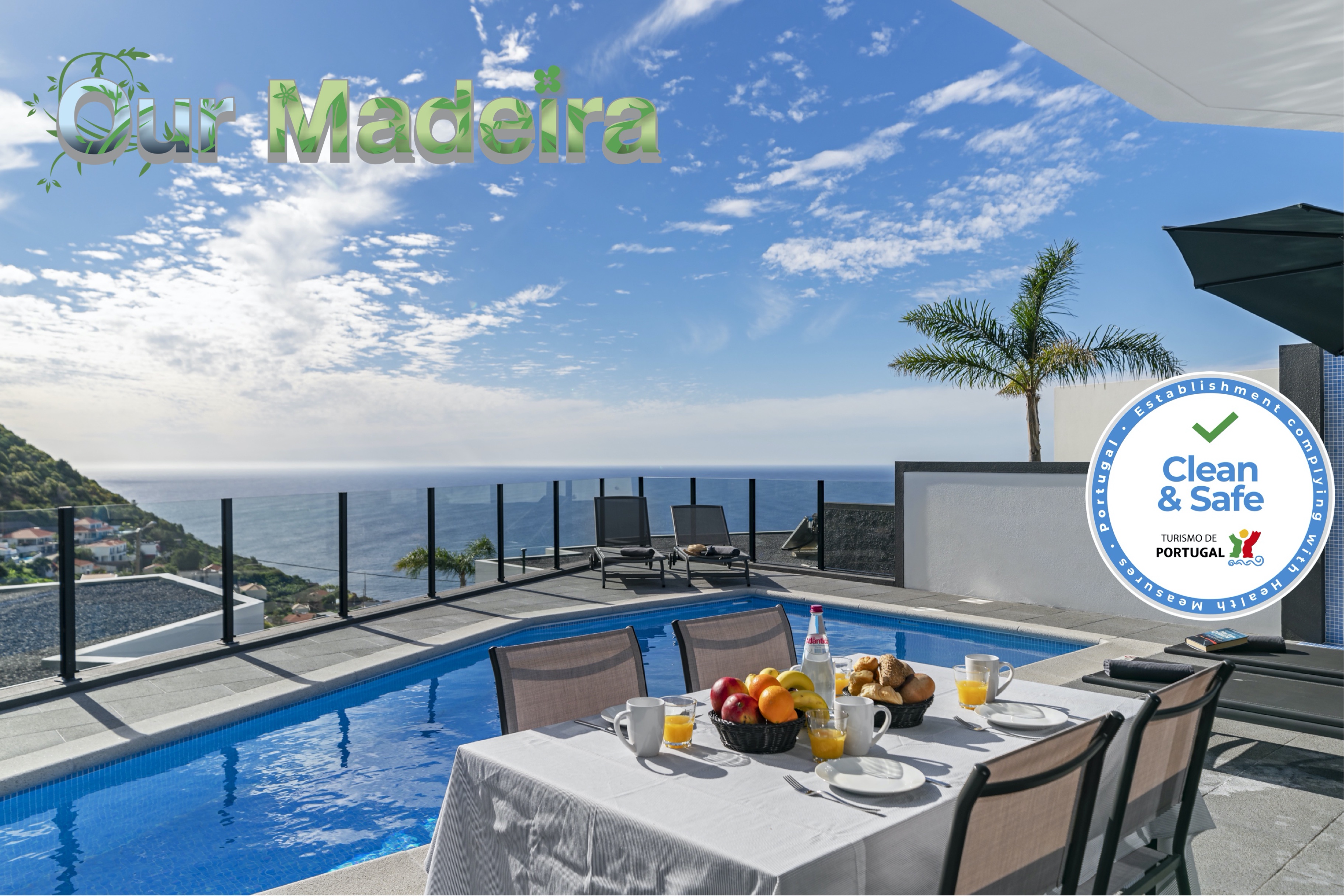 Beautiful modern villa, A/C, heated pool, sea-view | Calheta Charm 0