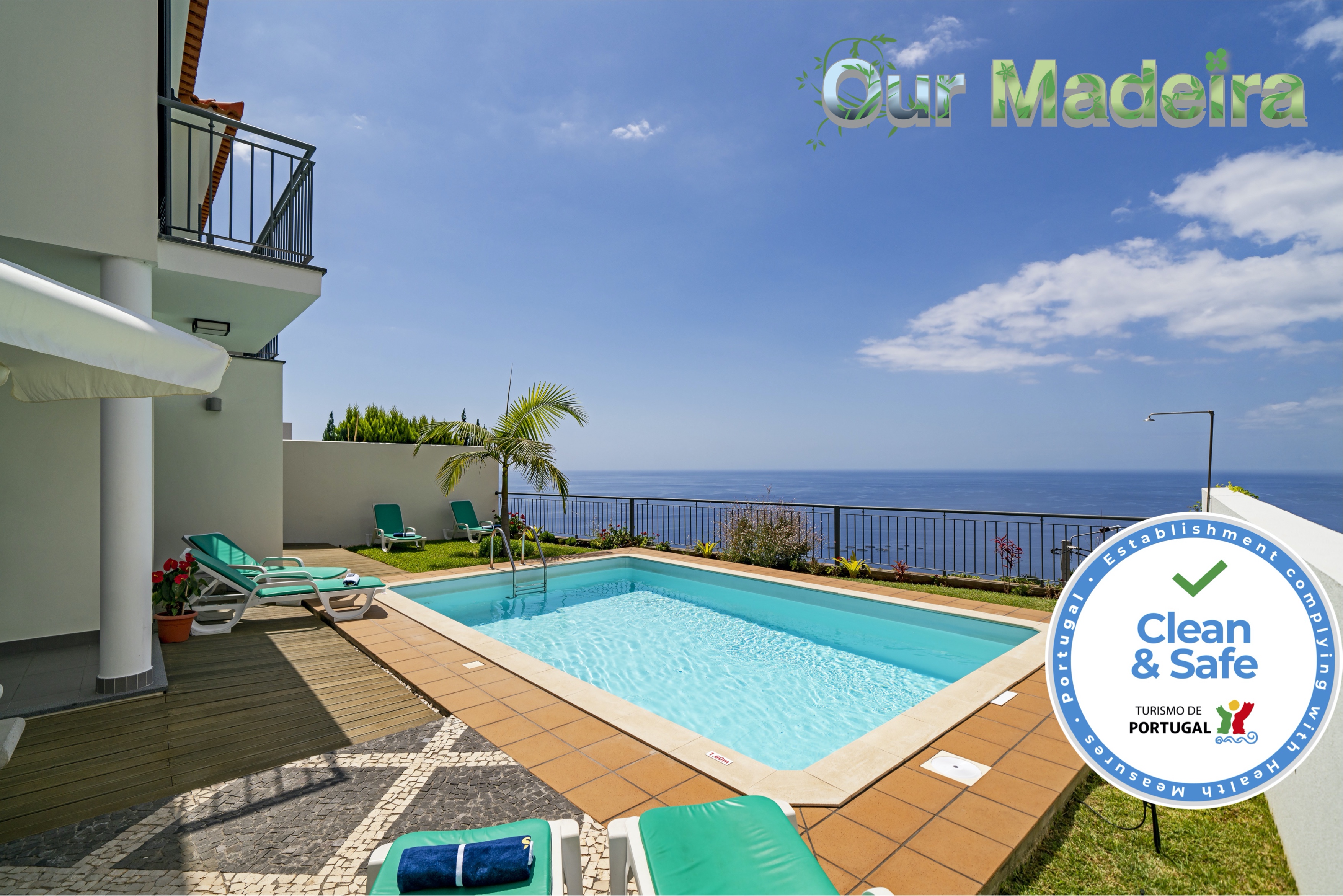 3 bedroom in Calheta, stunning views, private heated pool | Casa Amaro Mar 0