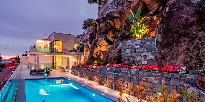 Ourmadeira Villas In Madeira Grandview Pool At Night