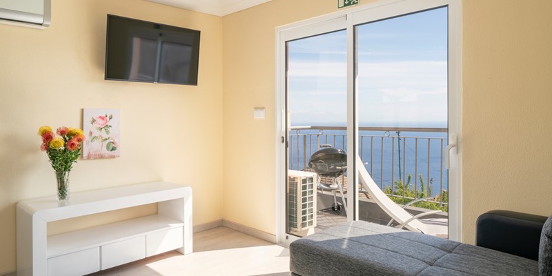 5 Ourmadeira Apartments In Madeira Seaview Apartment Sitting Area And View