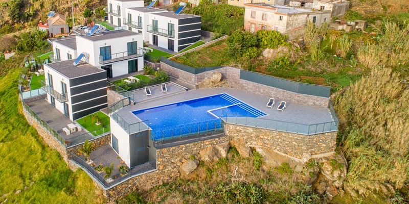 Ourmadeira Villas In Madeira Sunset Cliff Villas Layout From East
