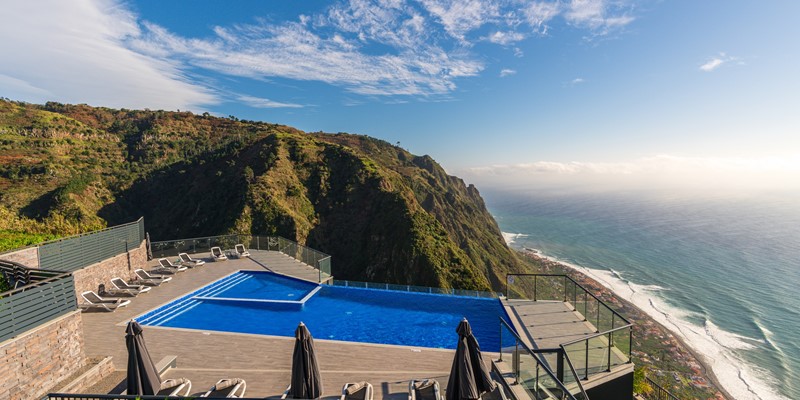 Ourmadeira Villas In Madeira Sunset Cliff Villas Swimming Pool View To Paul Do Mar