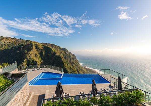 Ourmadeira Villas In Madeira Sunset Cliff Villas Swimming Pool View To Paul Do Mar 2