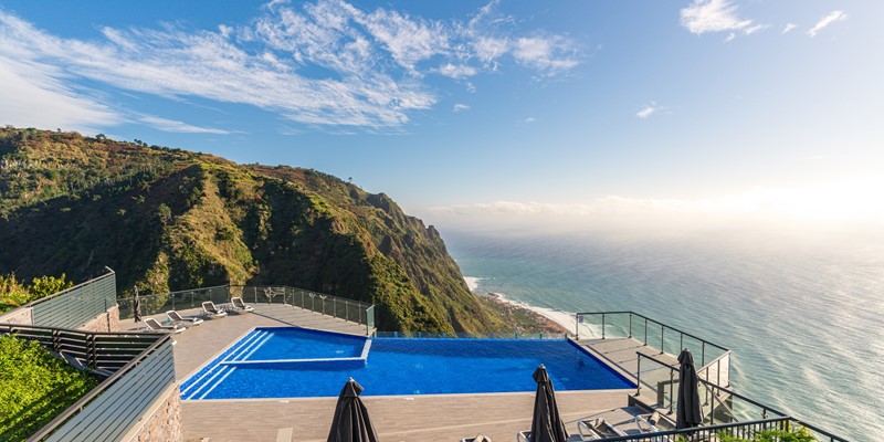 Ourmadeira Villas In Madeira Sunset Cliff Villas Swimming Pool View To Paul Do Mar 2
