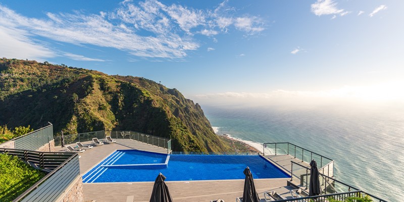 Ourmadeira Villas In Madeira Sunset Cliff Villas Swimming Pool View To Paul Do Mar 2