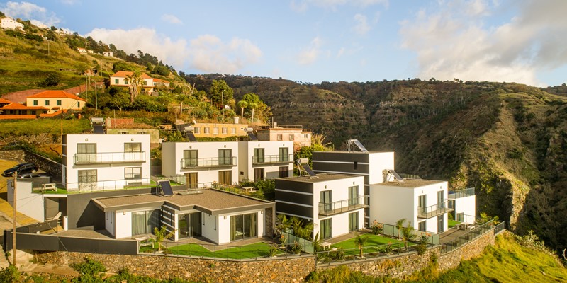 Ourmadeira Villas In Madeira Sunset Cliff Villas Layout From West