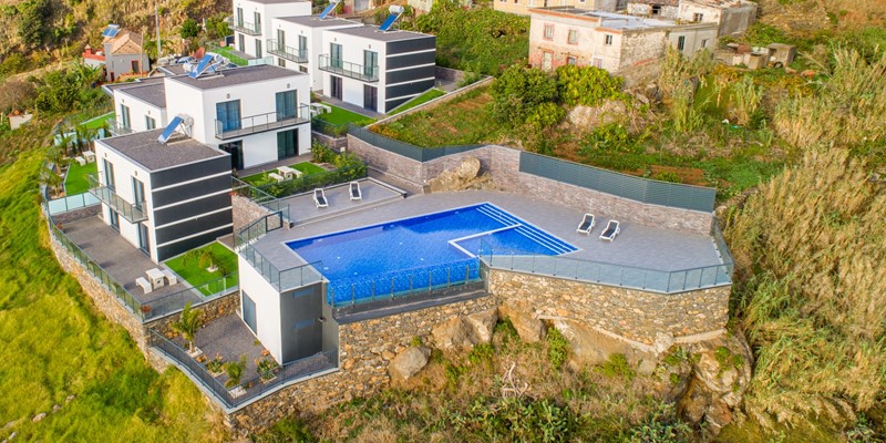 Ourmadeira Villas In Madeira Sunset Cliff Villas Layout From East