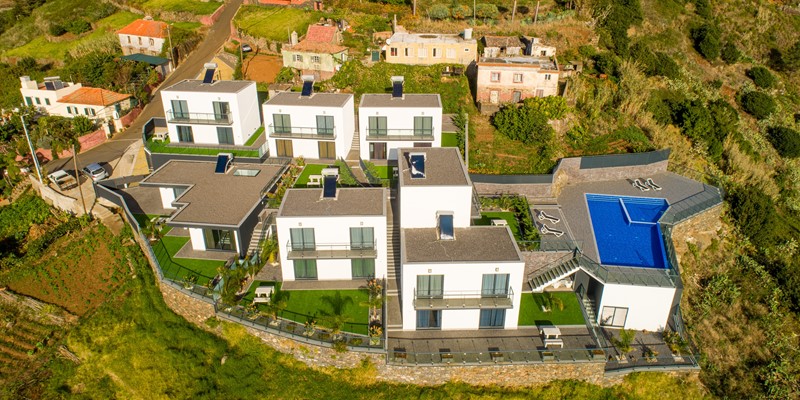 Ourmadeira Villas In Madeira Sunset Cliff Villas Layout From South