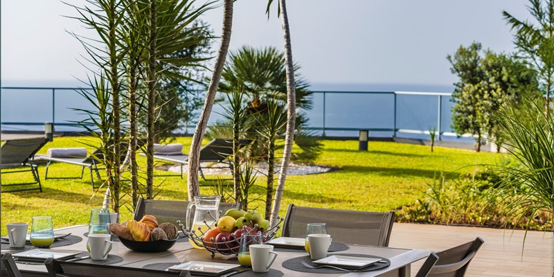 Ourmadeira Villas In Madeira Ocean Sunset Villa Outdoor Dinning