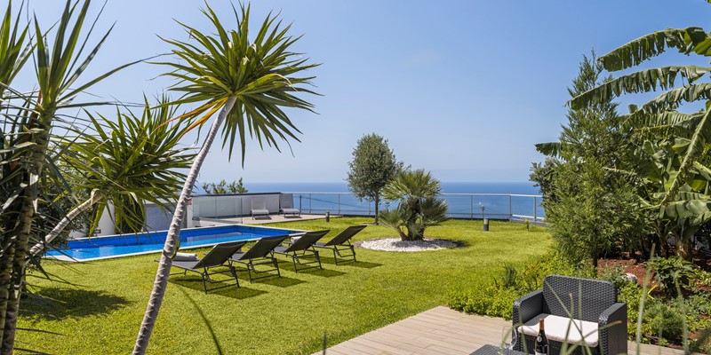 Our Madeira Villas In Madeira With Seaview Ocean Sunset By Ourmadeira Swimming Pool Area