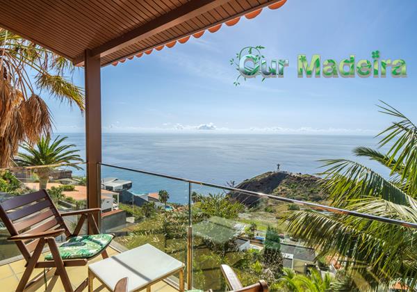 2 Ourmadeira Villas In Madeira With Sea View Vista Grande Bedroom 1 Balcony