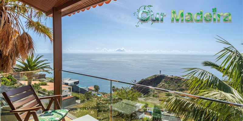 2 Ourmadeira Villas In Madeira With Sea View Vista Grande Bedroom 1 Balcony