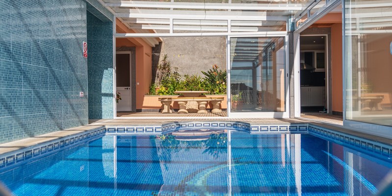5 Ourmadeira Villas In Madeira Hasta La Vista Swimminmg Pool And Stone Table