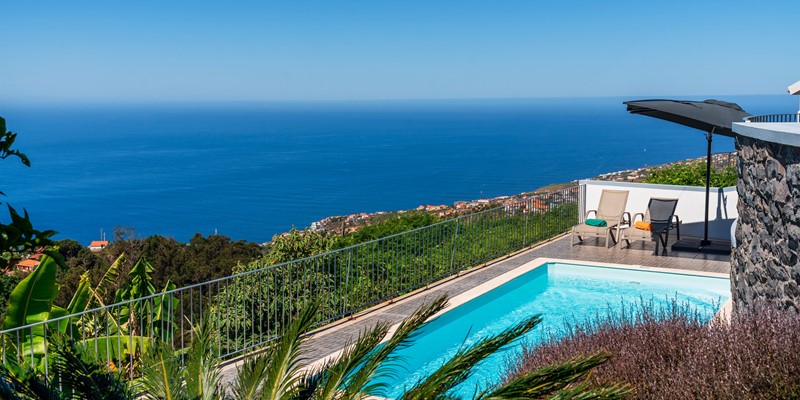1 Our Madeira Villas In Madeira Casa Das Florencas Swimming Pool And View