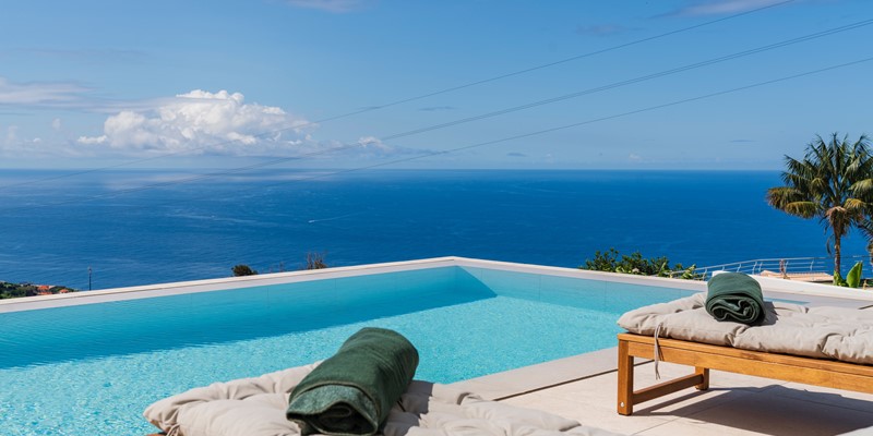 3 Ourmadeira Villas In Madeira With Seaview Calheta Pearl Sunbeds And View