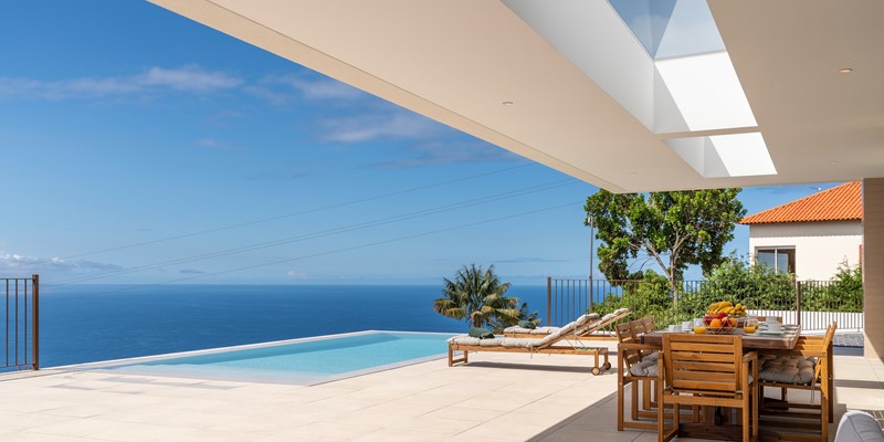 6 Ourmadeira Tranquil Villas In Madeira Calheta Pearl Front Terrace Pool And View