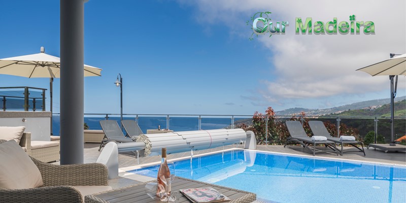 2 Our Madeira Villas In Madeira With Seaview This Side Of Paradise Swimming Pool And Sunbeds