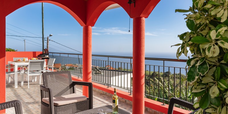 The Front Veranda And Terrace Of Casa Vista Mar With The Wonderful Seaview