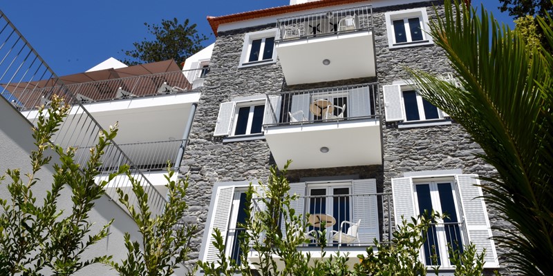 Our Madeira - Apartments in Madeira - Babosas Village Exterior Front Balconies