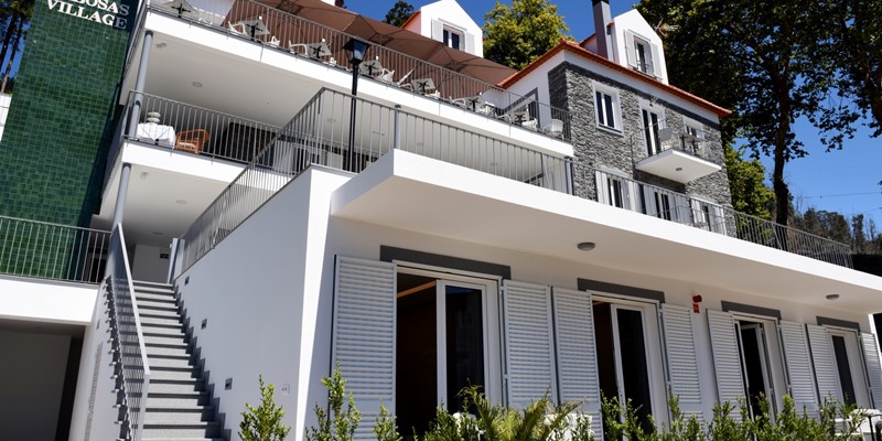 Our Madeira - Apartments in Madeira - Babosas Village Exterior Front View Garden