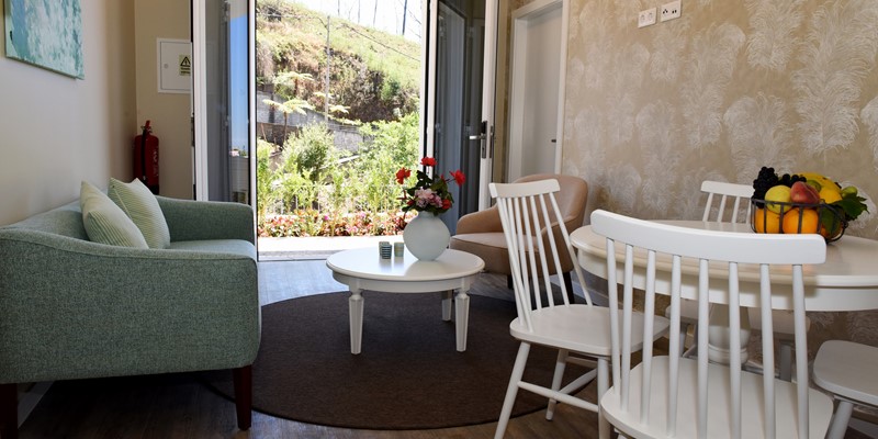 Our Madeira - Apartments in Madeira - Babosas Village Garden Apartment Living Room 2