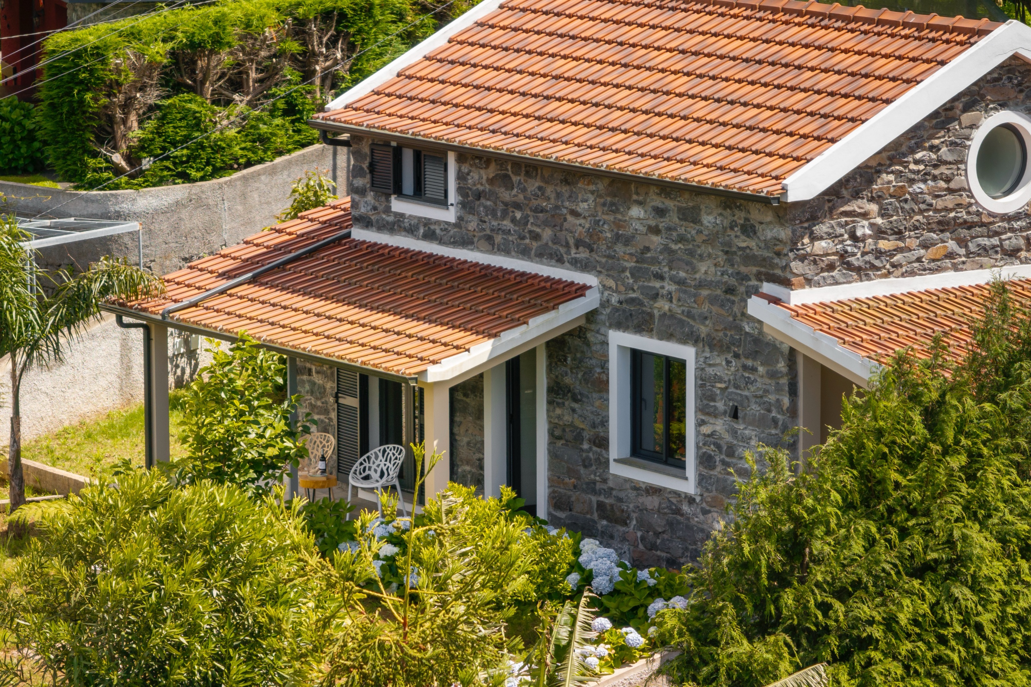 The Front Veranda And Garden Of Casa Hortencia By Ourmadeira