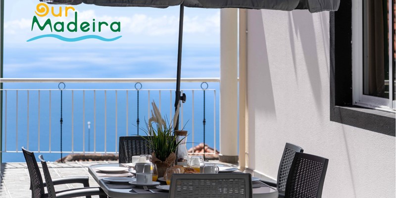 The Outdoor Dining Area And Sea Views At Yellow House By Ourmadeira