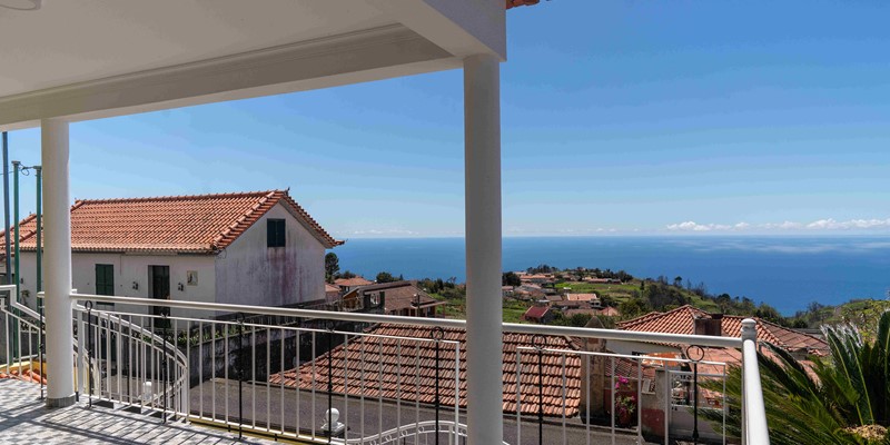 The Picturesque Front Veranda And Sea View At Yellow House By Ourmadeira