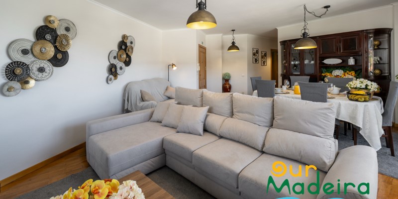 Another View Of The Large And Cozy Living And Dining Area For Alamos Uptown Apartment In Funchal By Ourmadeira