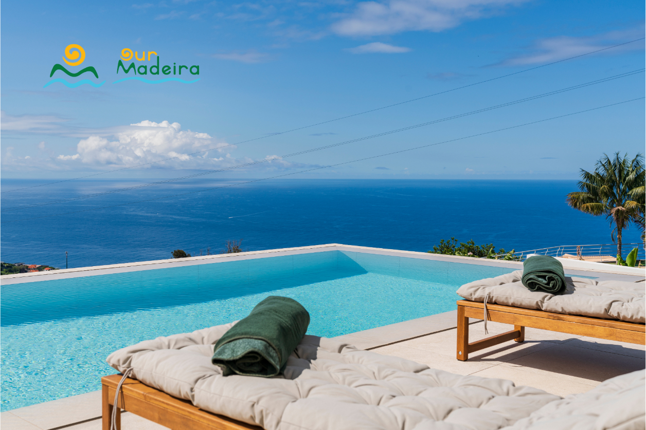 3 Ourmadeira Villas In Madeira With Seaview Calheta Pearl Sunbeds And View
