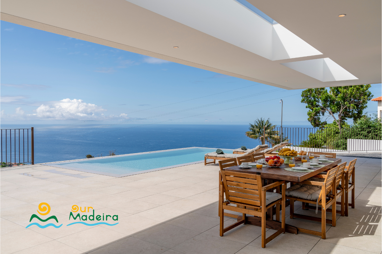 6 Ourmadeira Tranquil Villas In Madeira Calheta Pearl Front Terrace Pool And View