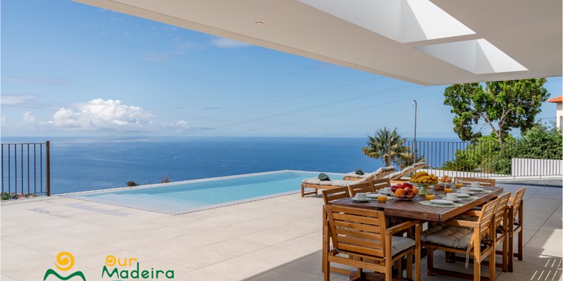 6 Ourmadeira Tranquil Villas In Madeira Calheta Pearl Front Terrace Pool And View