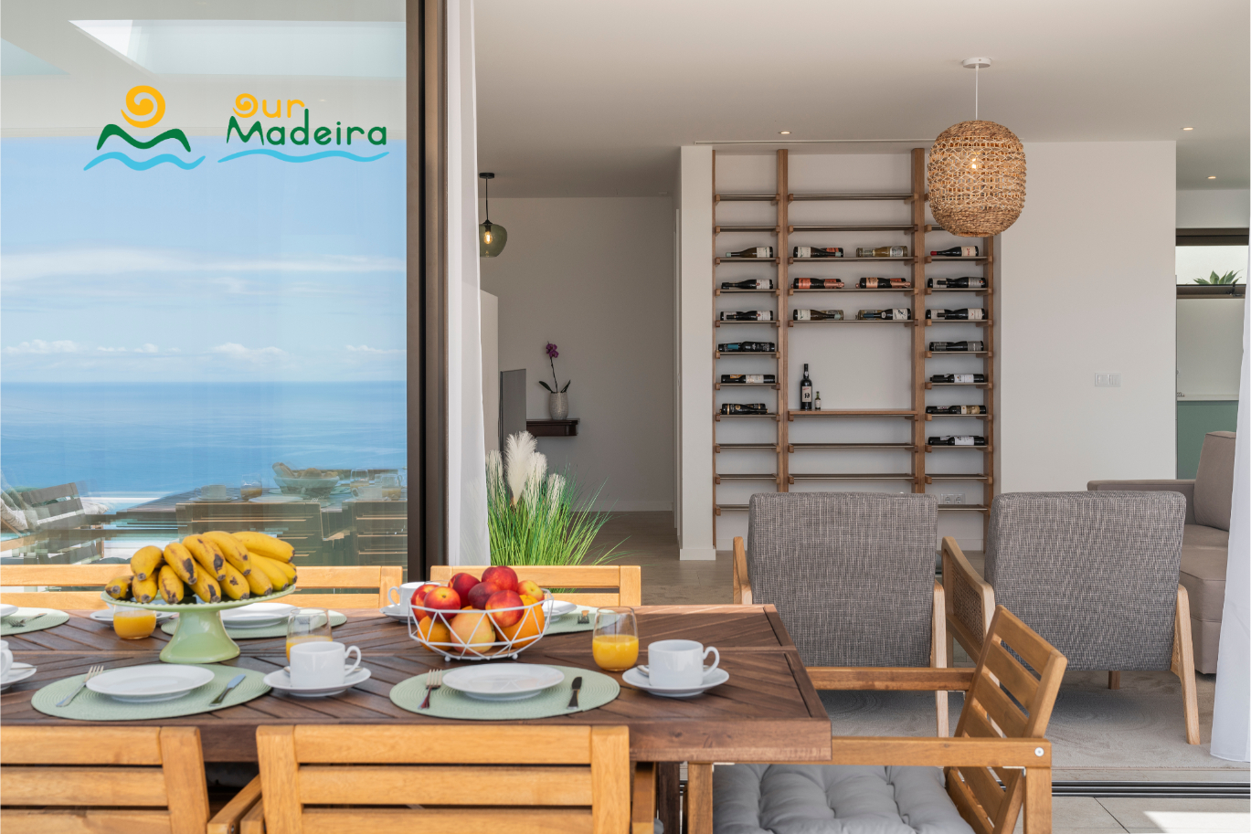 8 Ourmadeira Villas In Madeira Calheta Pearl Dinign And Wine Rack