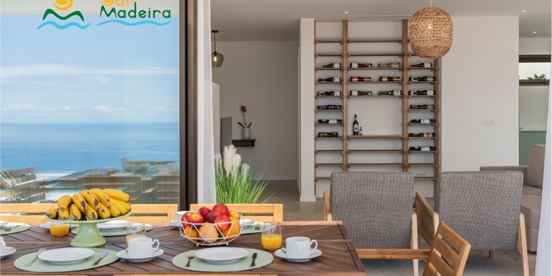 8 Ourmadeira Villas In Madeira Calheta Pearl Dinign And Wine Rack