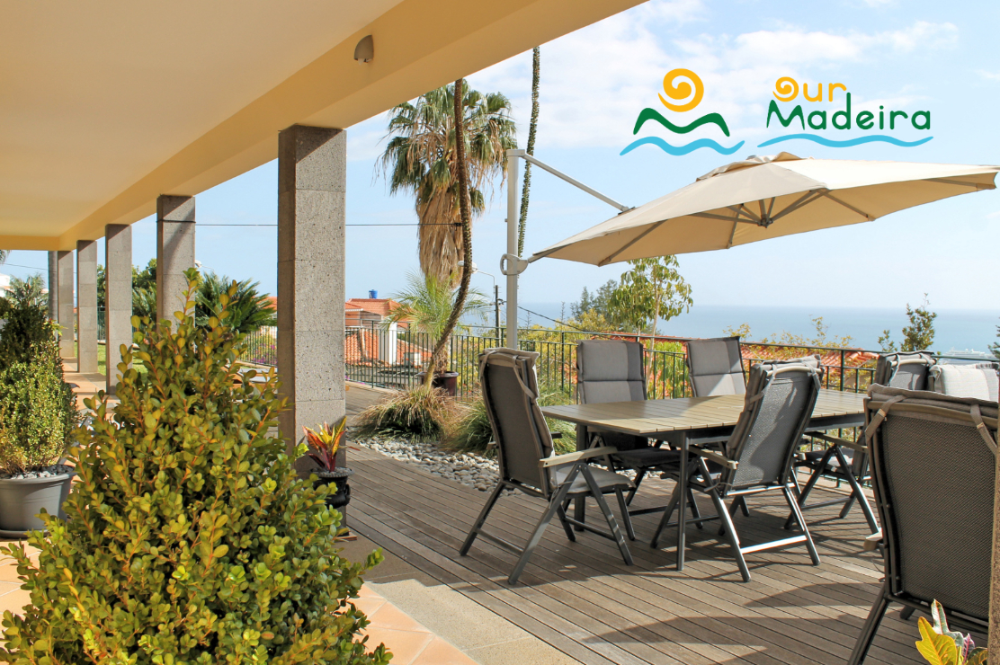 5 Our Madeira Villa Luzia Front Terrace Sea View