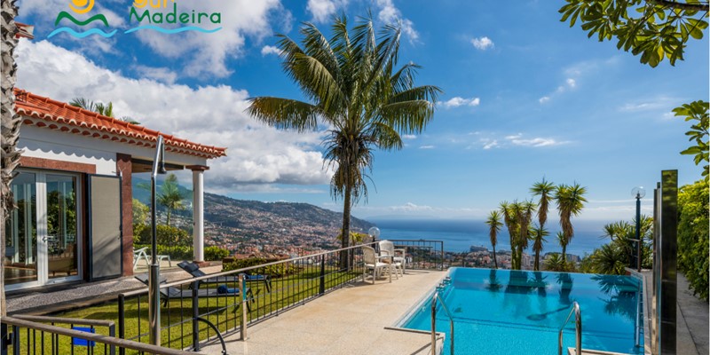 1 Our Madeira Villas In Madeira Vila Rostrum Pool And Eastern Facade