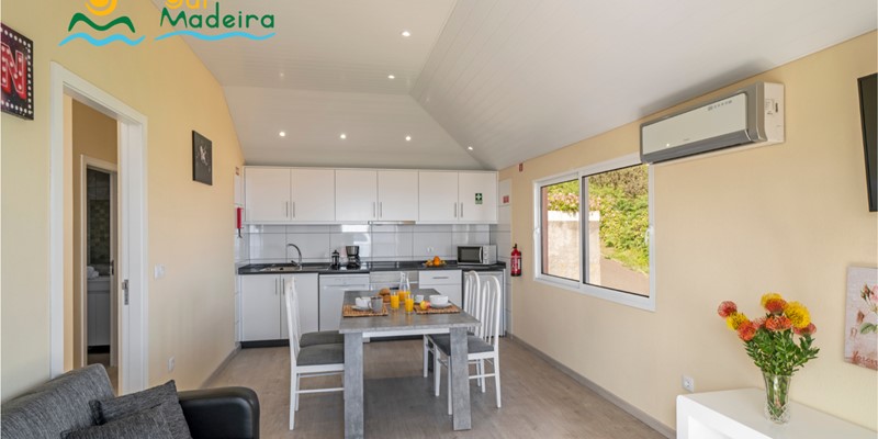 6 Ourmadeira Apartments In Madeira Seaview Apartment Living Area And Kitchen