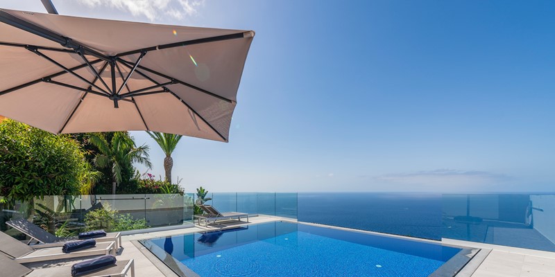 1B Our Madeira Villas In Madeira With Seaview Villa Aquarela By Ourmadeira Swimming Pool Area