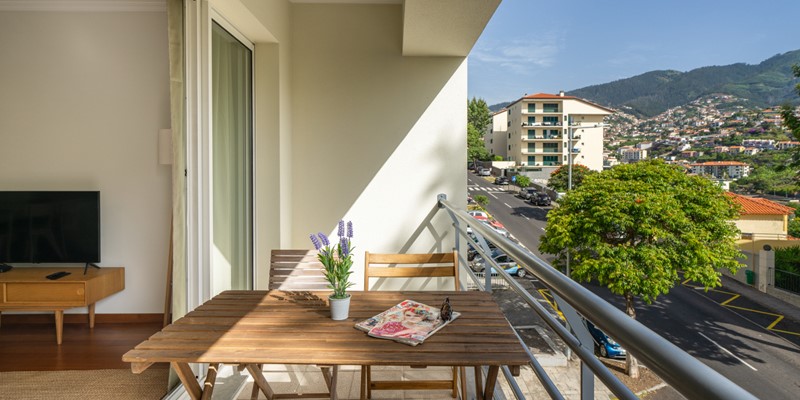 The Beautiful Outdoor Balcony With Views Over The Avenue At Madalena Living By Ourmadeira
