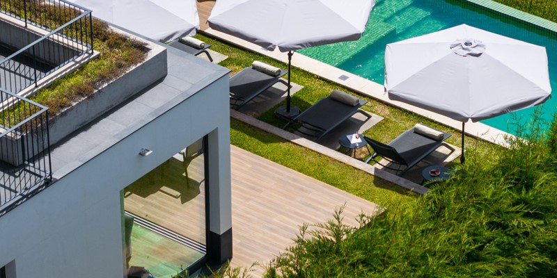 The Perfect Spot To Relax Under Sun Umbrella And Near Swimming Pool At Villa Bella Vita By Ourmadeira