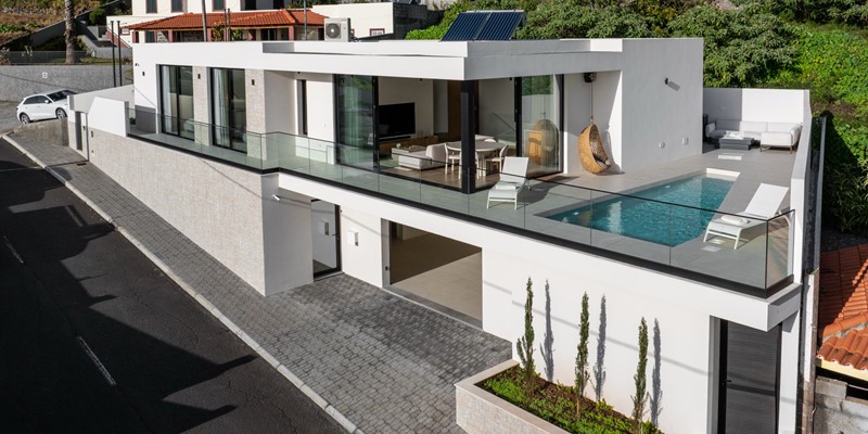 Birds Eye Over The Contemporary Building And Outdoors And Indoors At Amani By Ourmadeira