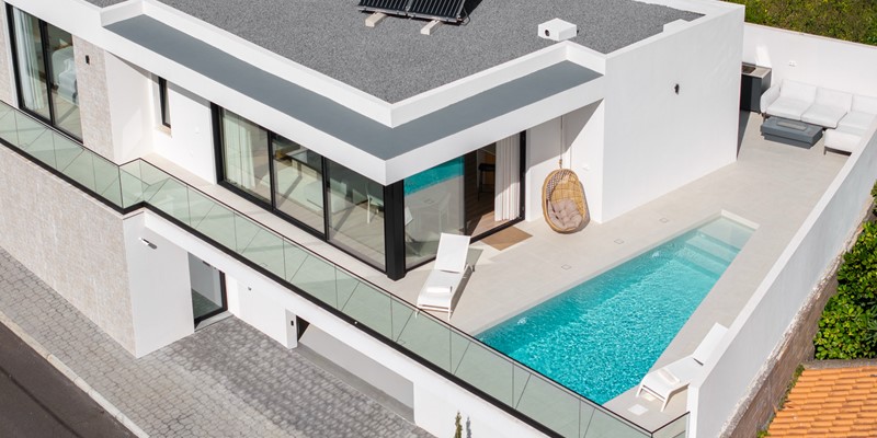 The Modern And Contemporary Vila With Elegant Outdoor Furnishings And Swimming Pool At Amani By Ourmadeira