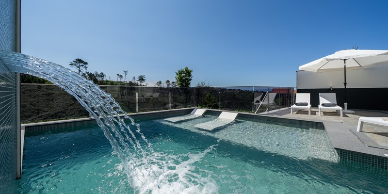 The Waterfall And Baja Ledge With Views To Countryside At Casa Da Maria By Ourmadeira